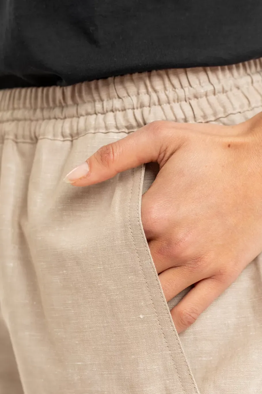Best Rotholz Kurze Hose Aus Hanf & Bio-Baumwolle Natur