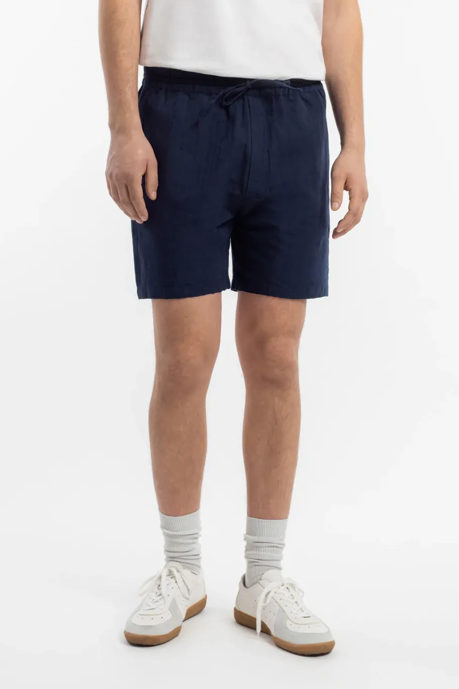 Rotholz Kurze Hose Leinen Mix - Dunkelblau