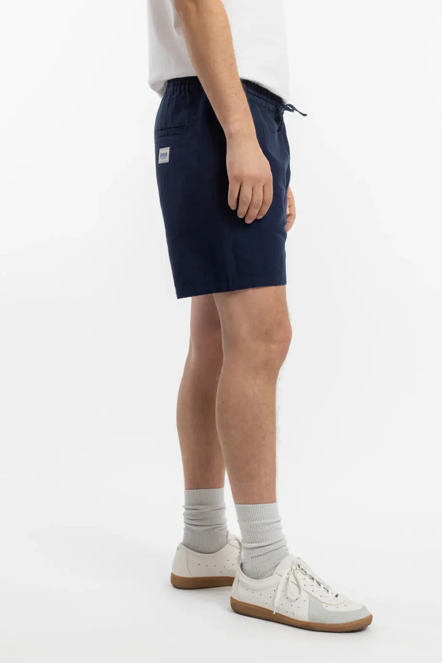 Rotholz Kurze Hose Leinen Mix - Dunkelblau