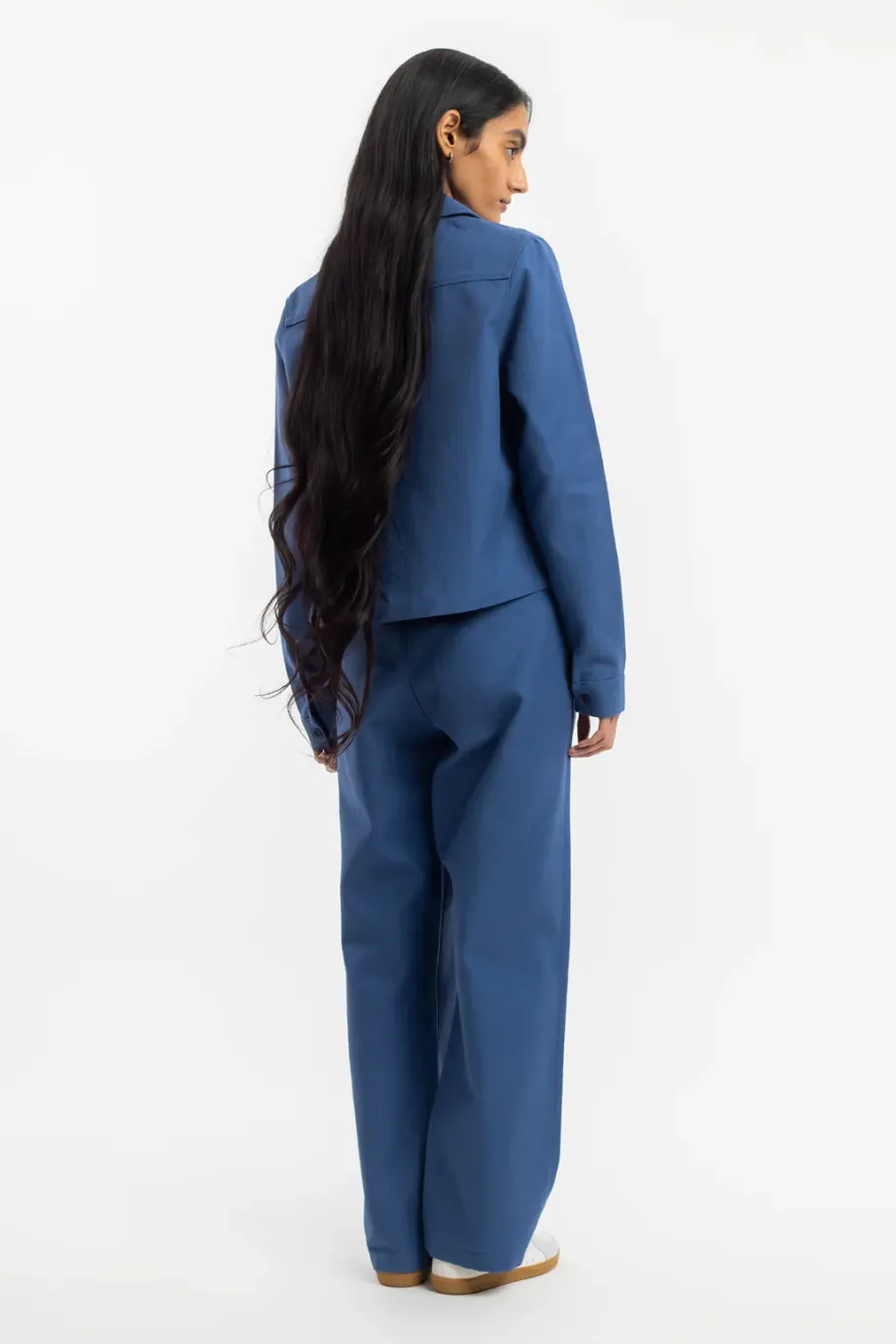 Hot Rotholz Kurze Jacke Bio Baumwolle - Blau
