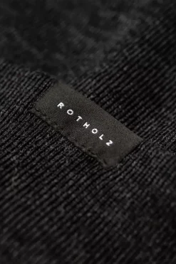 Sale Rotholz Kurze Mutze Merino Fein - Anthrazit