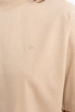 Rotholz Kurzes T-Shirt Aus Bio-Baumwolle Beige