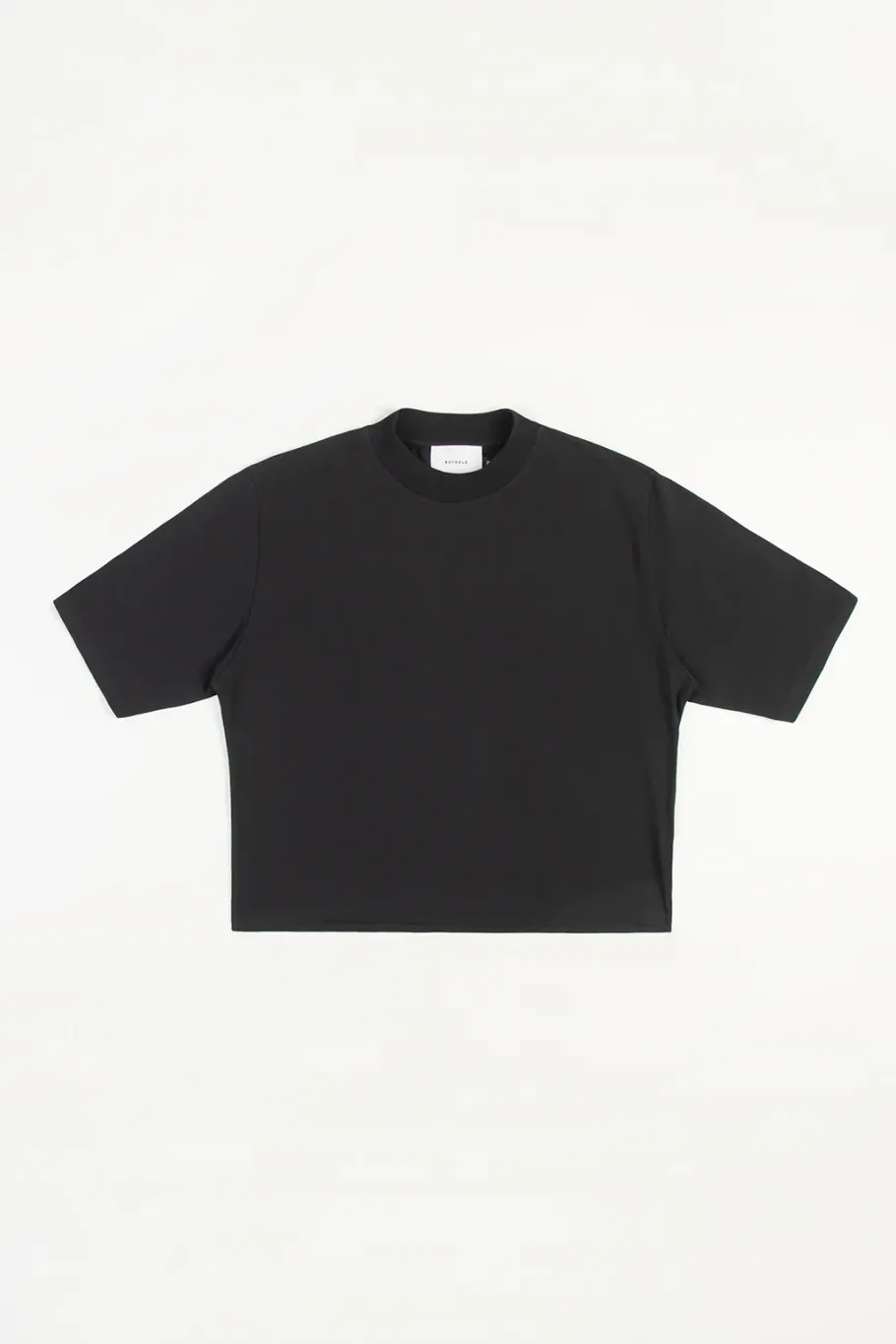 Online Rotholz Kurzes T-Shirt Bio Baumwolle - Schwarz