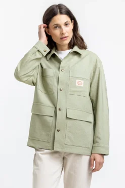 Discount Rotholz Leichte Jacke Aus Bio Canvas Grun Kariert