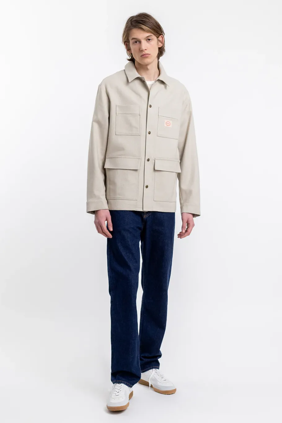 Rotholz Leichte Jacke Aus Bio Canvas Beige Kariert