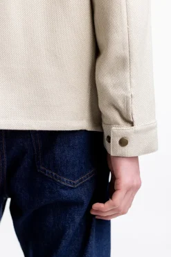 Rotholz Leichte Jacke Aus Bio Canvas Beige Kariert