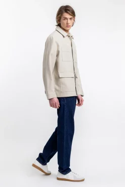 Rotholz Leichte Jacke Aus Bio Canvas Beige Kariert