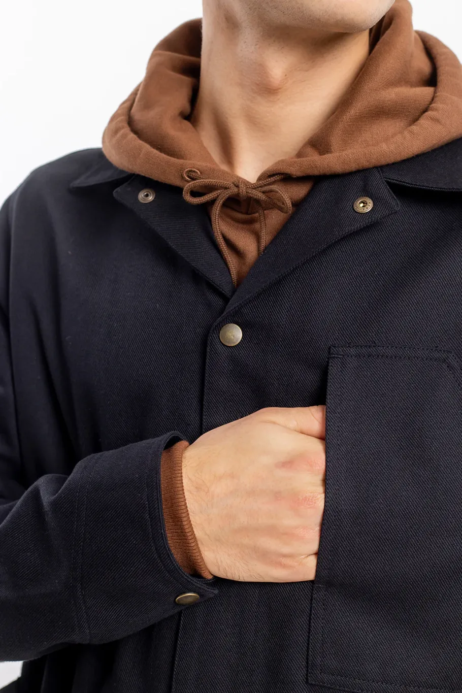 Best Rotholz Leichte Jacke Bio Baumwolle - Schwarz