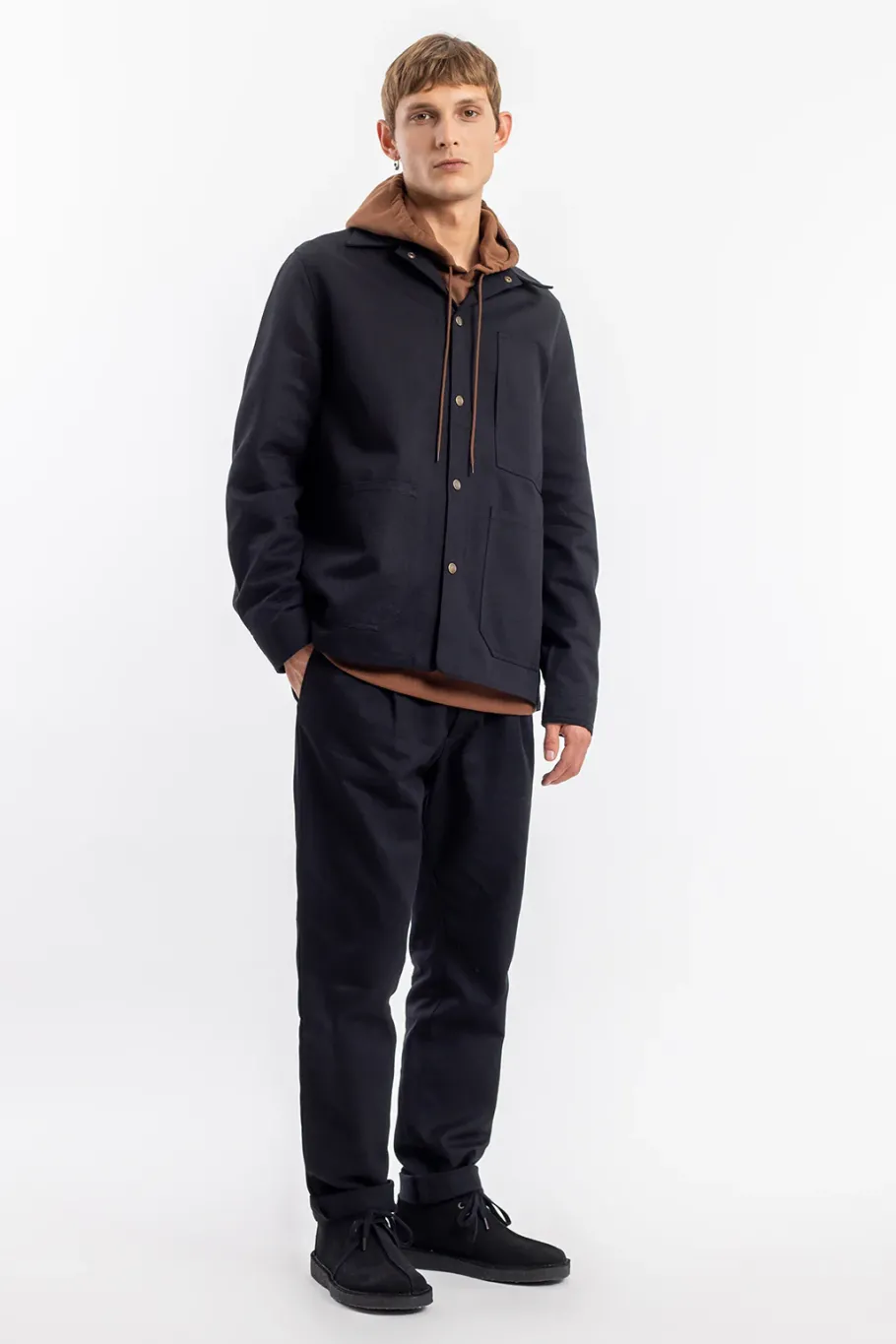 Best Rotholz Leichte Jacke Bio Baumwolle - Schwarz