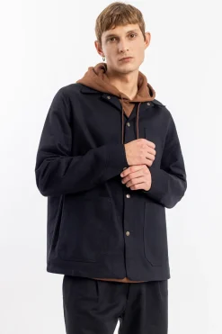 Best Rotholz Leichte Jacke Bio Baumwolle - Schwarz