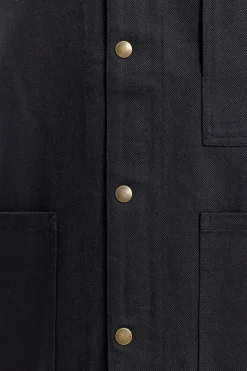 Best Rotholz Leichte Jacke Bio Baumwolle - Schwarz