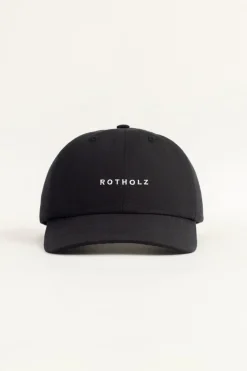 Sale Rotholz Logo Dad Cap Bio Baumwolle - Schwarz