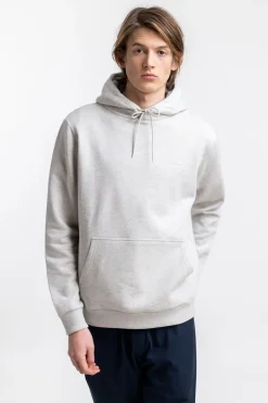 Outlet Rotholz Logo Hoodie Aus Bio-Baumwolle Grau