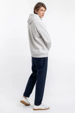 Outlet Rotholz Logo Hoodie Aus Bio-Baumwolle Grau