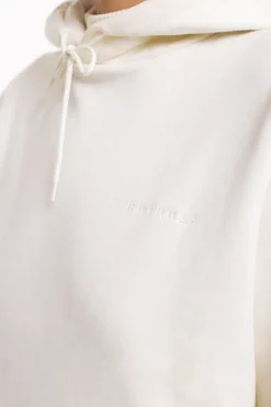 New Rotholz Logo Hoodie Aus Bio-Baumwolle Weis