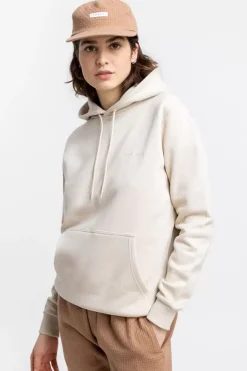 Best Rotholz Logo Hoodie Aus Bio-Baumwolle Creme
