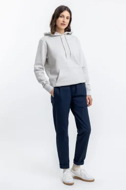 Clearance Rotholz Logo Hoodie Aus Bio-Baumwolle Grau