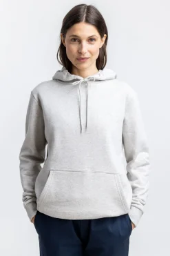 Clearance Rotholz Logo Hoodie Aus Bio-Baumwolle Grau