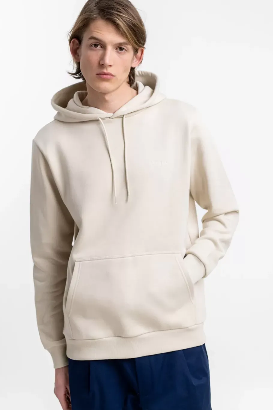 Rotholz Logo Hoodie Aus Bio-Baumwolle Creme