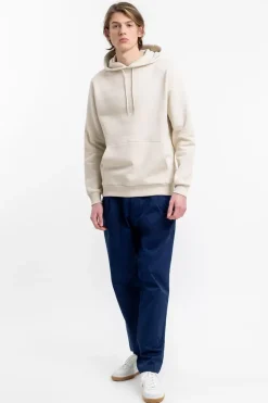 Rotholz Logo Hoodie Aus Bio-Baumwolle Creme