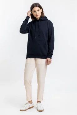 New Rotholz Logo Hoodie Aus Bio-Baumwolle Schwarz