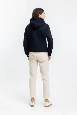 New Rotholz Logo Hoodie Aus Bio-Baumwolle Schwarz