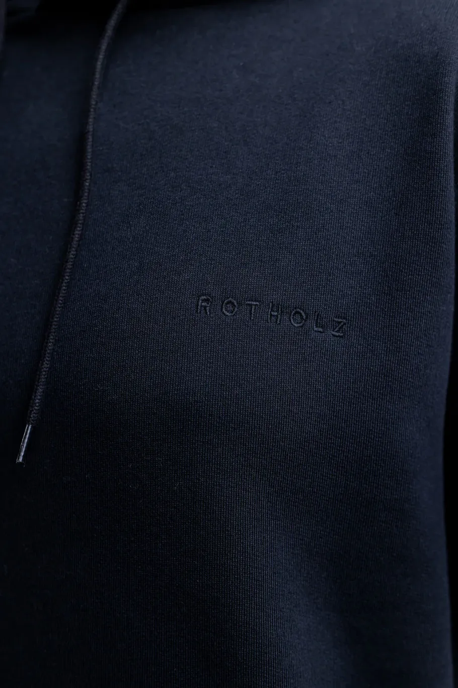 New Rotholz Logo Hoodie Aus Bio-Baumwolle Schwarz