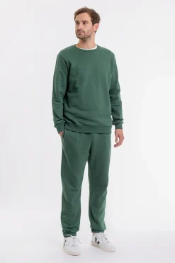 Rotholz Logo Sweatpants Aus Bio-Baumwolle Grun
