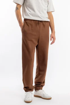 Best Rotholz Logo Sweatpants Bio Baumwolle - Braun