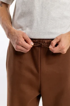 Best Rotholz Logo Sweatpants Bio Baumwolle - Braun
