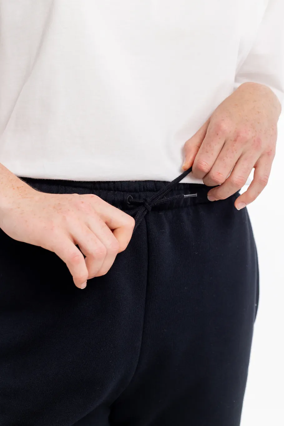 New Rotholz Logo Sweatpants Bio Baumwolle - Schwarz