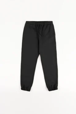 New Rotholz Logo Sweatpants Bio Baumwolle - Schwarz