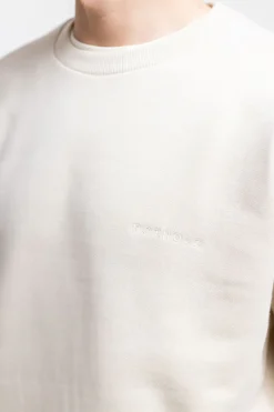 Hot Rotholz Logo Sweatshirt Aus Bio-Baumwolle Creme