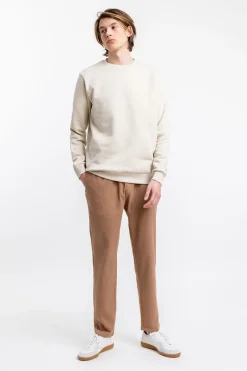Hot Rotholz Logo Sweatshirt Aus Bio-Baumwolle Creme