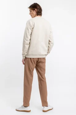 Hot Rotholz Logo Sweatshirt Aus Bio-Baumwolle Creme