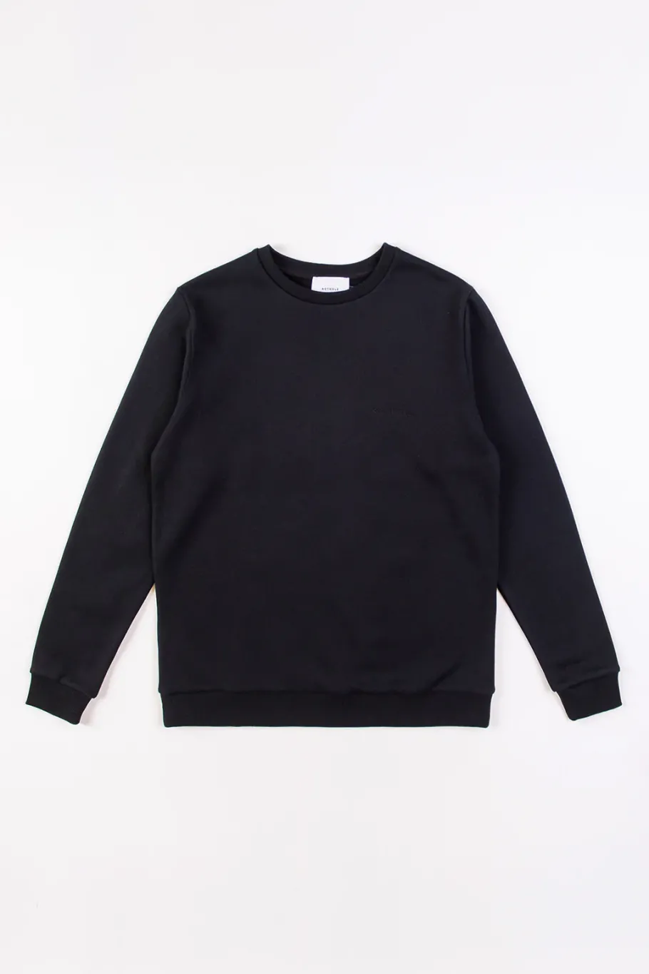 Clearance Rotholz Logo Sweatshirt Bio Baumwolle - Schwarz