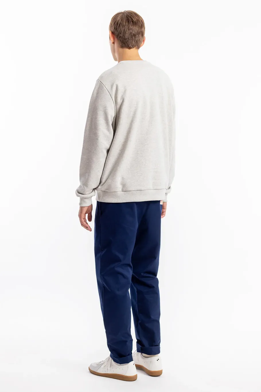 Sale Rotholz Logo Sweatshirt Bio Baumwolle - Grau