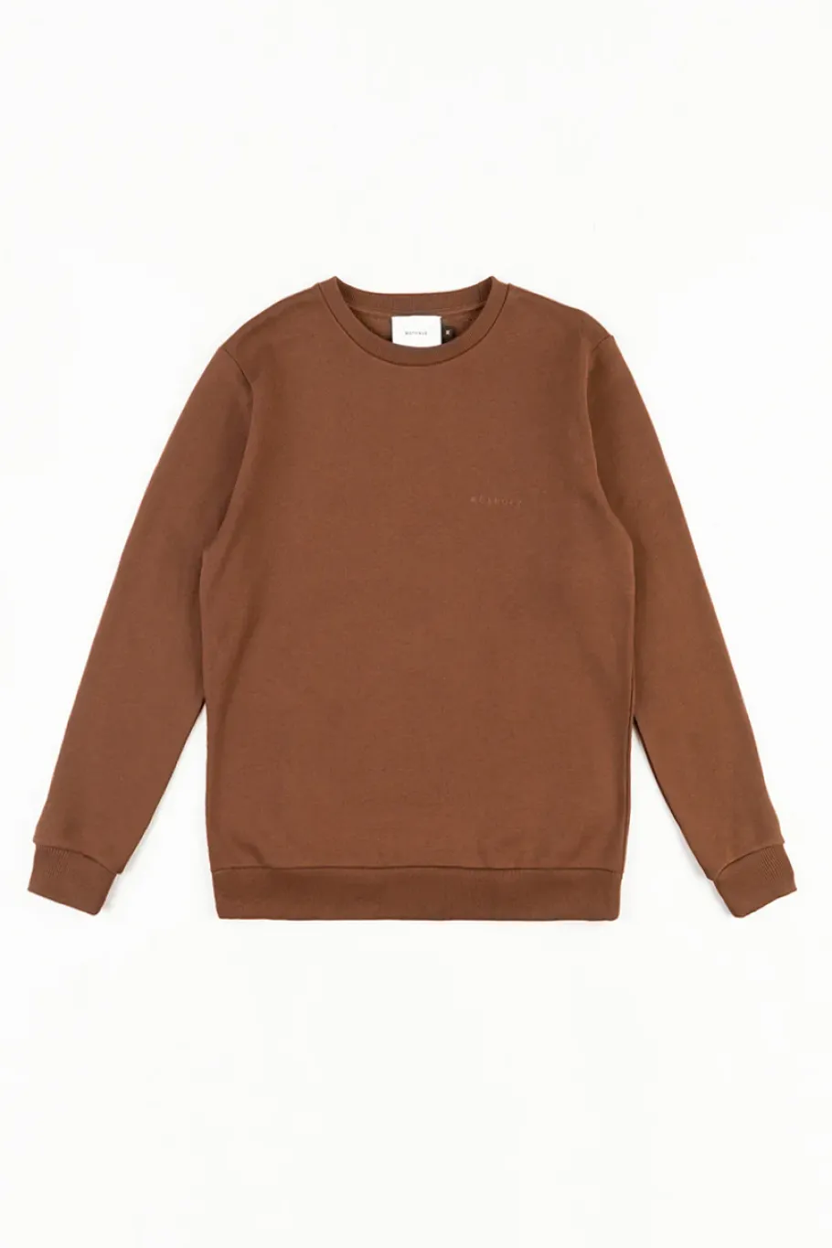 Outlet Rotholz Logo Sweatshirt Bio Baumwolle - Braun