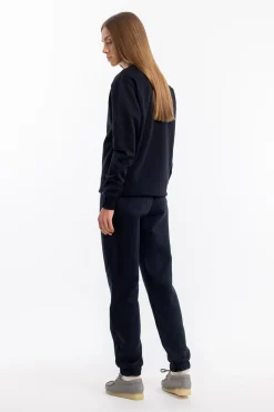 Hot Rotholz Logo Sweatshirt Bio Baumwolle - Schwarz