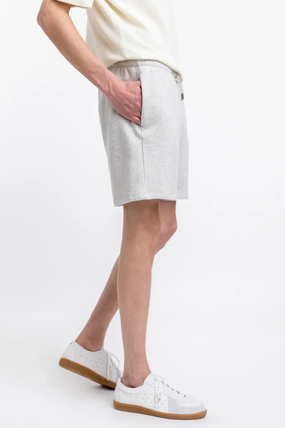 New Rotholz Logo Sweatshorts Aus Bio-Baumwolle Grau