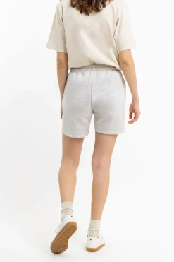 Sale Rotholz Logo Sweatshorts Aus Bio-Baumwolle Grau