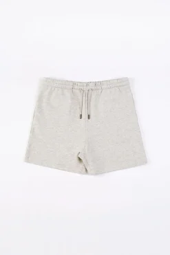 Sale Rotholz Logo Sweatshorts Aus Bio-Baumwolle Grau