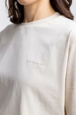 Hot Rotholz Logo T-Shirt Aus Bio-Baumwolle Creme