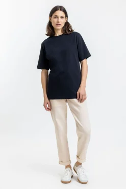 Sale Rotholz Logo T-Shirt Aus Bio-Baumwolle Schwarz