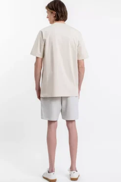 Clearance Rotholz Logo T-Shirt Aus Bio-Baumwolle Creme