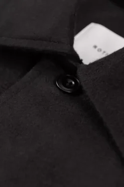 Outlet Rotholz Moleskin Jacke Bio Baumwolle - Schwarz