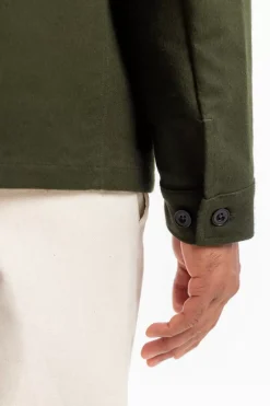 New Rotholz Moleskin Jacke Bio Baumwolle - Oliv