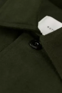 New Rotholz Moleskin Jacke Bio Baumwolle - Oliv