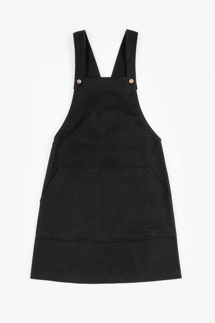 New Rotholz Moleskin Latzkleid Bio Baumwolle - Schwarz
