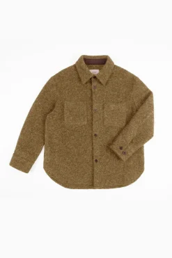 Rotholz Overshirt Bio Wollmischung - Braun